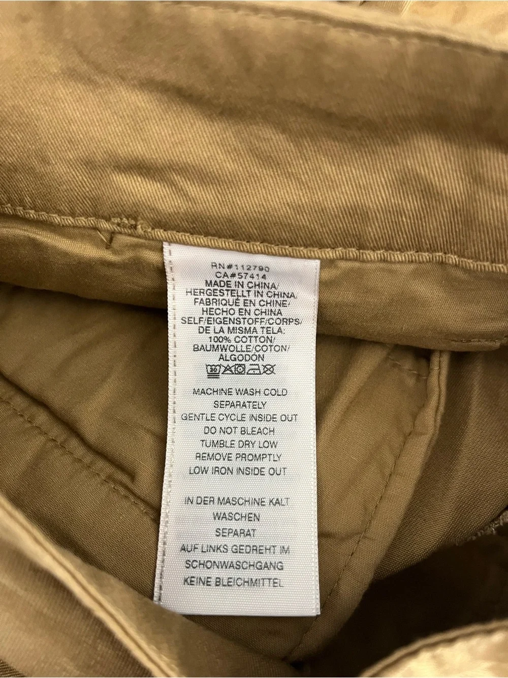 True Religion Mens Cotton  Cargo Shorts Portobello 105030 Khaki Size 32 $129
